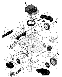 Part Location Diagram of 672111E701 Briggs and Stratton Extension, Rear